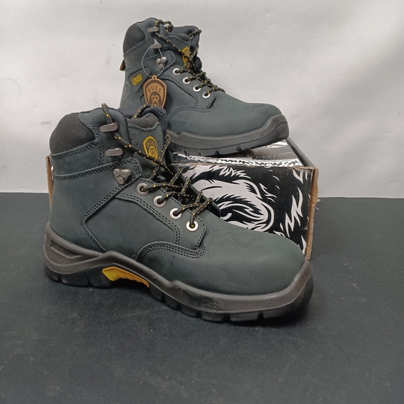 OUXX Work Boots for Men, Steel Toe & Non-Slip Rubber Safety Shoes - Picture 2 of 6